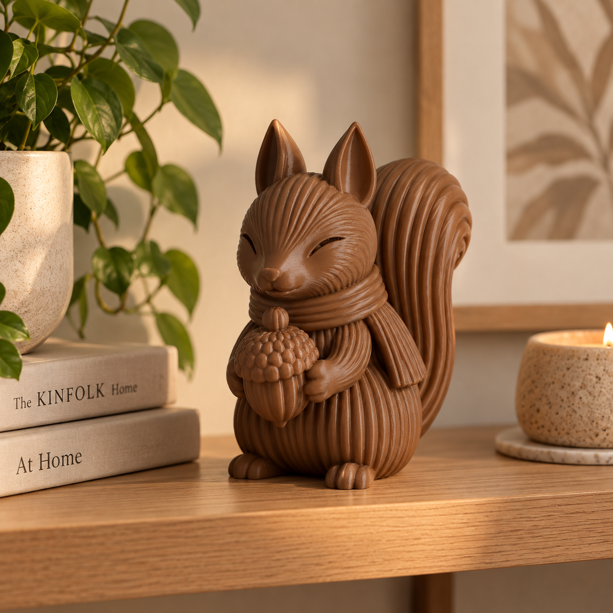 Sculptuur Hazel — De herfsteekhoorn