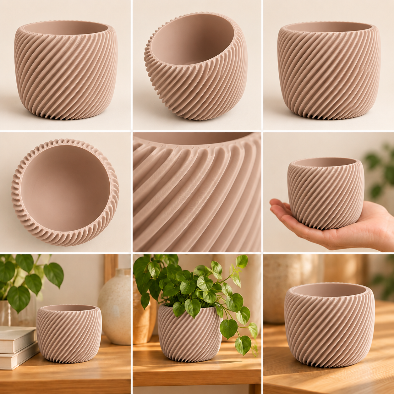 Spiraal Bloempot – Livia