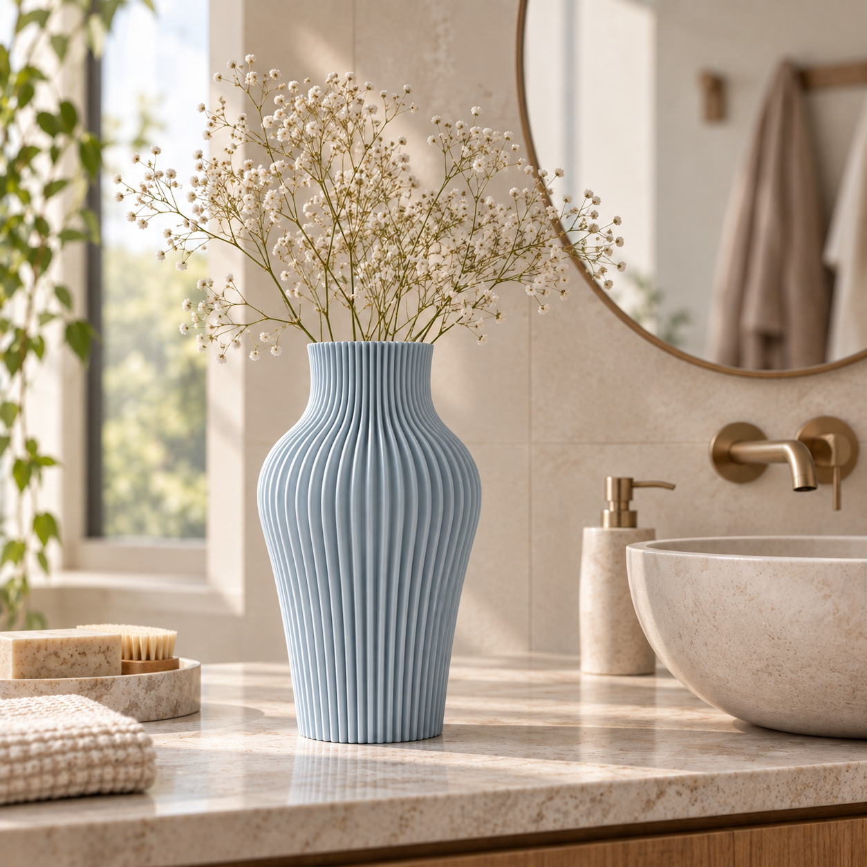 Elara™ Vaas • 3D-geprint • Scandinavisch design