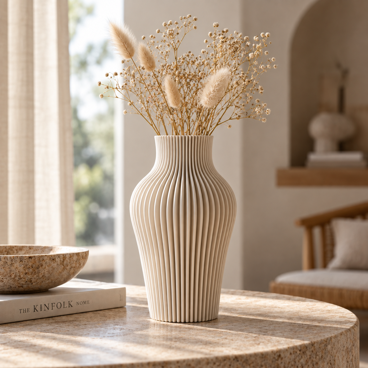 Elara™ Vaas • 3D-geprint • Scandinavisch design