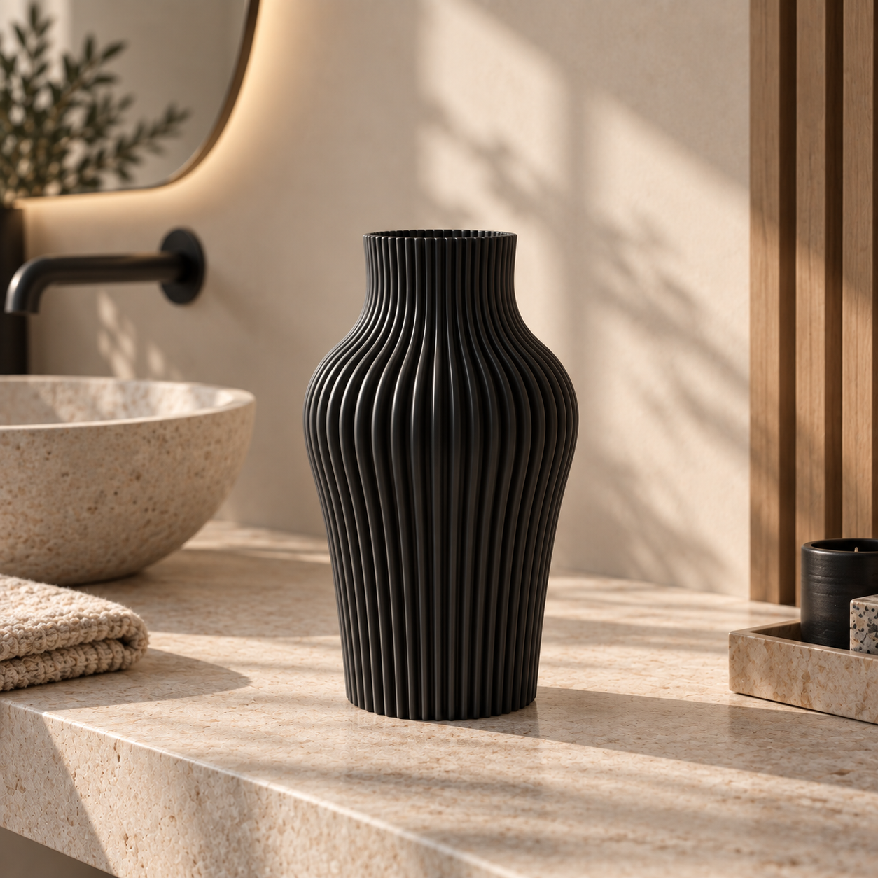 Elara™ Vaas • 3D-geprint • Scandinavisch design